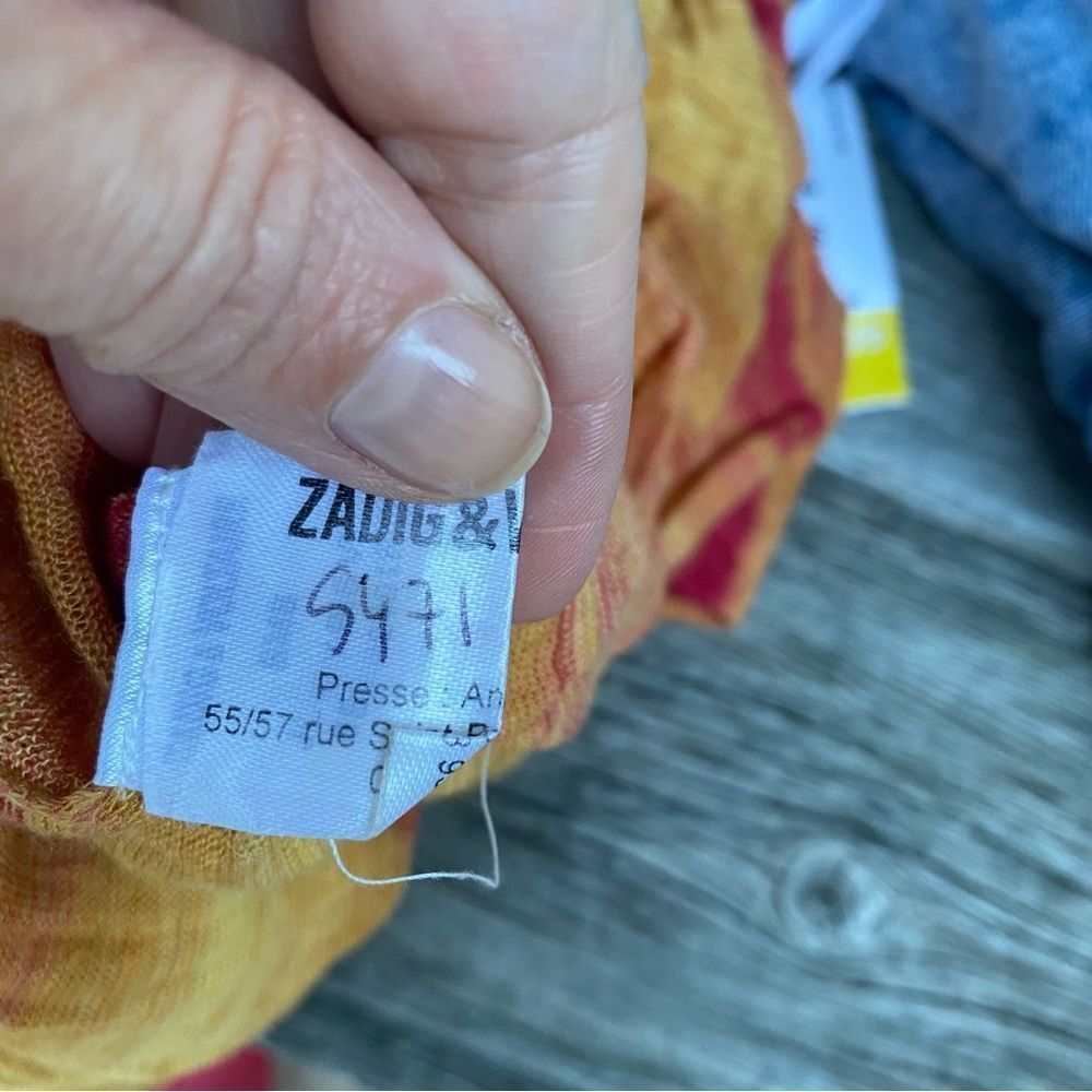 Zadig & Voltaire vintage Vibrant Orange Knit sheet maxi dress size medium - Picture 12 of 14